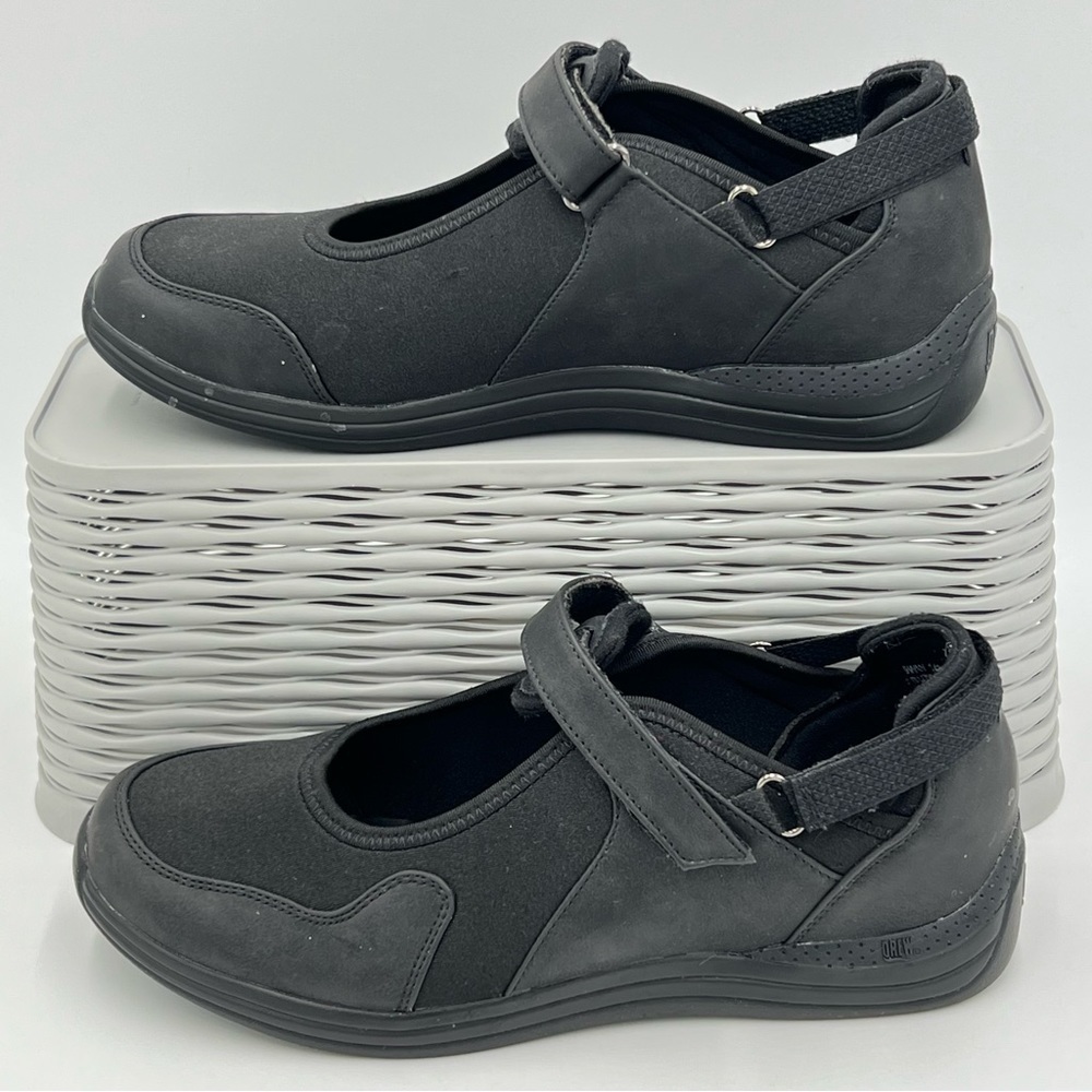 Drew Buttercup Comfort Adjustable Shoes Black Size 12